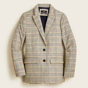 Somerset Blazer in Glen plaid English wool